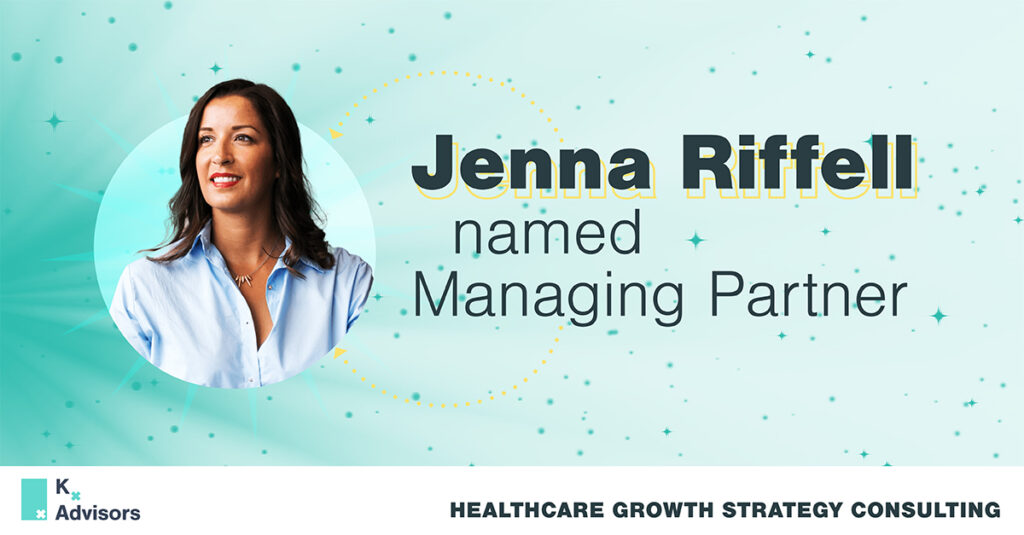 Jenna Riffell Named Managing Partner graphic with headshot